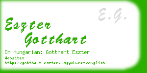 eszter gotthart business card